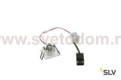 SLV 114401 NEW TRIA MINI DL SQUARE Set, mattweiss, 30°, 3000K, inkl. Treiber, Clipfed.