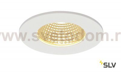 SLV 114421 PATTA-I, Deckeneinbauleuchte, rund, mattweiss, 38°, 3000K, inkl. Treiber