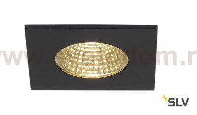 SLV 114430 PATTA-I, Deckeneinbauleuchte, eckig, mattschwarz, 38°, 3000K, inkl. Treiber