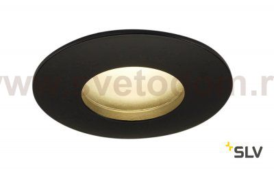 SLV 114460 OUT 65 LED DL ROUND Set Down- light, mattschwarz, 9W, 38°, 3000K, inkl. Treiber