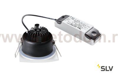 SLV 114471 OUT 65 LED DL SQUARE Set Down- light, weiss, 9W, 38°, 3000K, inkl. Treiber