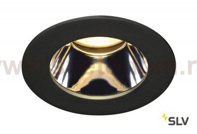 SLV 114500 HOTEL DOWNLIGHT REFLECTOR, mattschwarz, 12W, 20°, 2700K, inkl. Treiber, Clipfeder