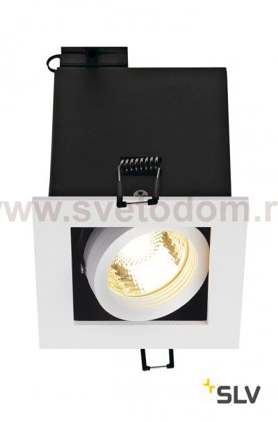 SLV 115511 KADUX 1 GU10 Downlight, eckig, mattweiss, max. 50W