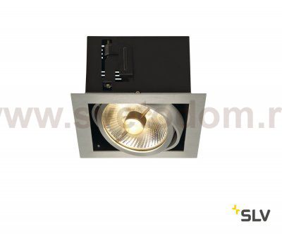 SLV 115546 KADUX 1 ES111 Downlight, eckig, alu brushed, max. 75W