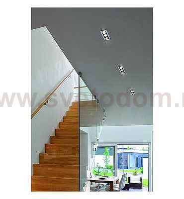 SLV 115561 KADUX 3 ES111 Downlight, eckig, mattweiss, max. 3x75W