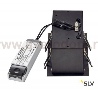 SLV 115710 KADUX LED DL Set, mattschwarz, 2x9W, 38°, 3000K, inkl. Treiber