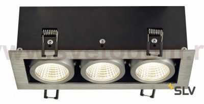 SLV 115726 KADUX LED DL Set, alu-brushed, 3x9W, 38°, 3000K, inkl. Treiber