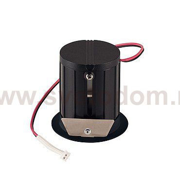 115900 SLV ILU LED светильник встраиваемый 350мА c LED 1Вт, 3000К, 55лм, 24°, с мини-штекером, черный