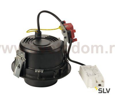 SLV 116320 SUPROS MOVE 78 Deckeneinbau- leuchte, rund, schwarz, 3000K, 60° Linse