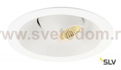 SLV 117341 COMFORT CONTROL LED, Einbau- leuchte, direkt, schwenkbar, weiss