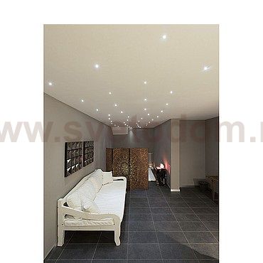 SLV 118021 LED Lightpoint Einbauleuchte, rund, mattweiss, 1W LED, 3000K