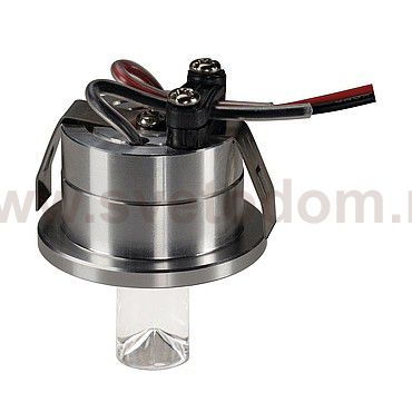 SLV 118026 LED Lightpoint Einbauleuchte, rund, alu geb?rstet, 1W LED, 3000K