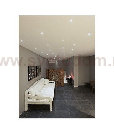 SLV 118026 LED Lightpoint Einbauleuchte, rund, alu geb?rstet, 1W LED, 3000K