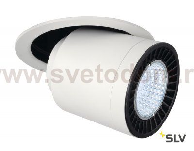 SLV 118171 SUPROS MOVE Deckeneinbau- leuchte, rund, wei?, 4000lm 4000K, SLM LED, 60° Reflektor