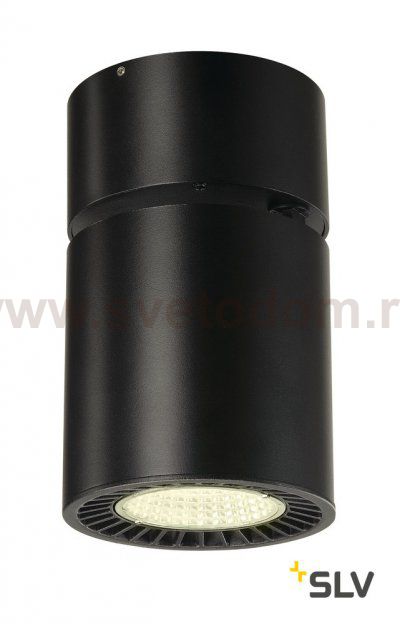 SLV 118180 SUPROS CL Deckenleuchte, rund, schwarz, 4000lm, 4000K, SLM LED, 60° Reflektor