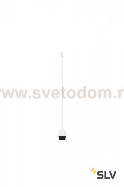 SLV 132661 FENDA E27 Pendelleuchte, weiss, ohne Rosette, ohne Schirm