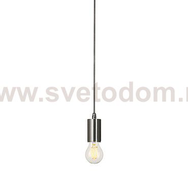 132696 SLV FITU E27 PD-2 светильник подвесной 5m для лампы E27 60Вт макс., без основания, матированный алюминий