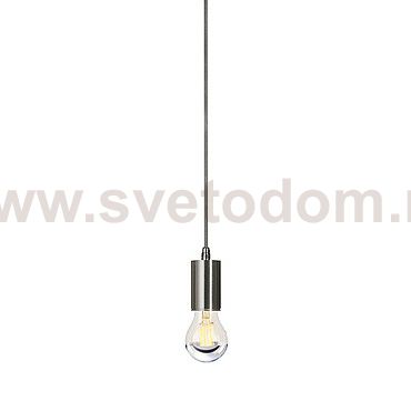 132696 SLV FITU E27 PD-2 светильник подвесной 5m для лампы E27 60Вт макс., без основания, матированный алюминий