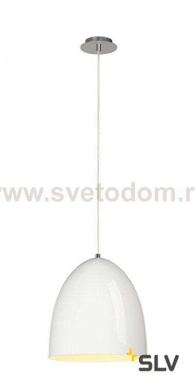 SLV 133011 PARA CONE 30 Pendelleuchte, rund, weiss, E27, max. 60W