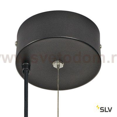 SLV 133100 SUPROS PD Pendelleuchte, rund, schwarz, 3000lm 3000K SLM LED, 60° Reflektor
