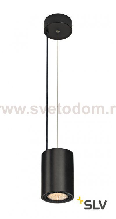 SLV 133100 SUPROS PD Pendelleuchte, rund, schwarz, 3000lm 3000K SLM LED, 60° Reflektor