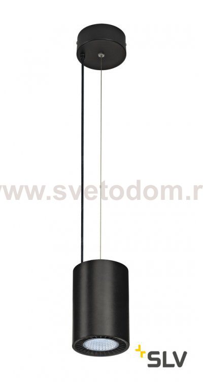 SLV 133110 SUPROS PD Pendelleuchte, rund, schwarz, 3000lm 4000K SLM LED, 60° Reflektor
