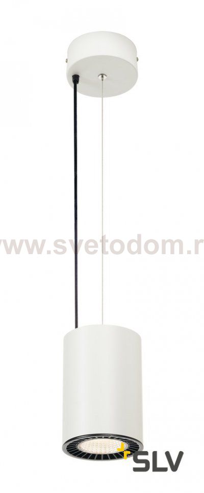 SLV 133141 SUPROS PD Pendelleuchte, rund, wei?, 4000lm 3000K SLM LED, 60° Reflektor