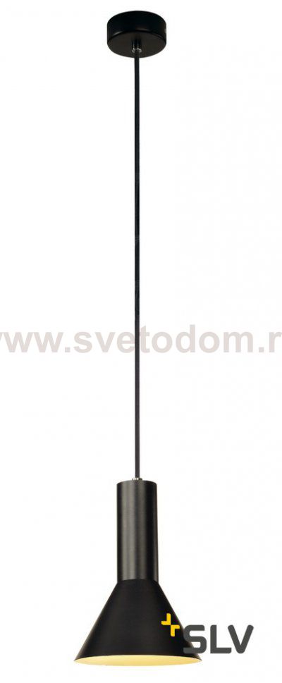 SLV 133300 PHELIA Pendelleuchte, schwarz, D175/H255, E27, max. 23W