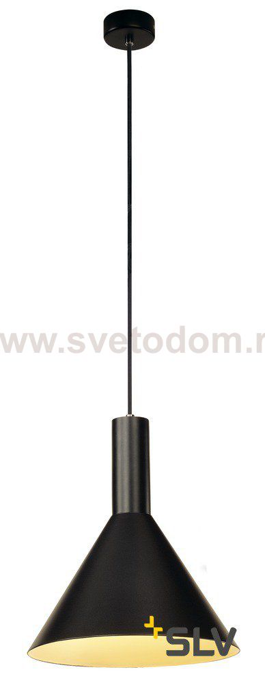 SLV 133310 PHELIA Pendelleuchte, schwarz, D279/H420, E27, max. 23W