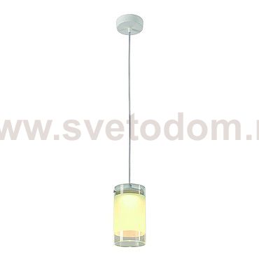 SLV 133421 LEFA 1 PD светильник подвесной с COB LED 5Вт (7.1Вт), 3000K, 400lm, белый/ стекло частично матовое