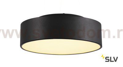 SLV 135020 MEDO 28 LED Deckenleuchte, schwarz, optional abpendelbar