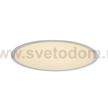 SLV 135064 MEDO 40 LED Einbauleuchte, mit Rahmen, silbergrau