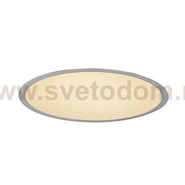 SLV 135064 MEDO 40 LED Einbauleuchte, mit Rahmen, silbergrau