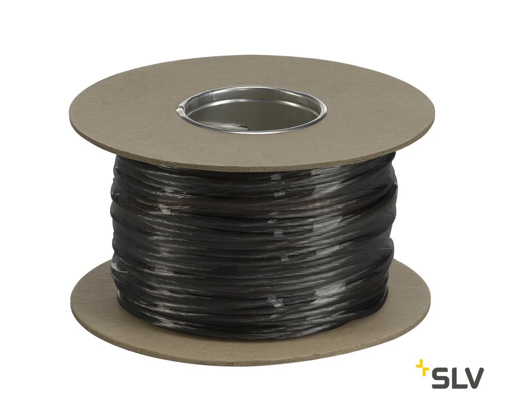 139040 SLV TENSEO, тросик в изоляции, сечение 4 кв.мм, 25А макс., черный (1м)