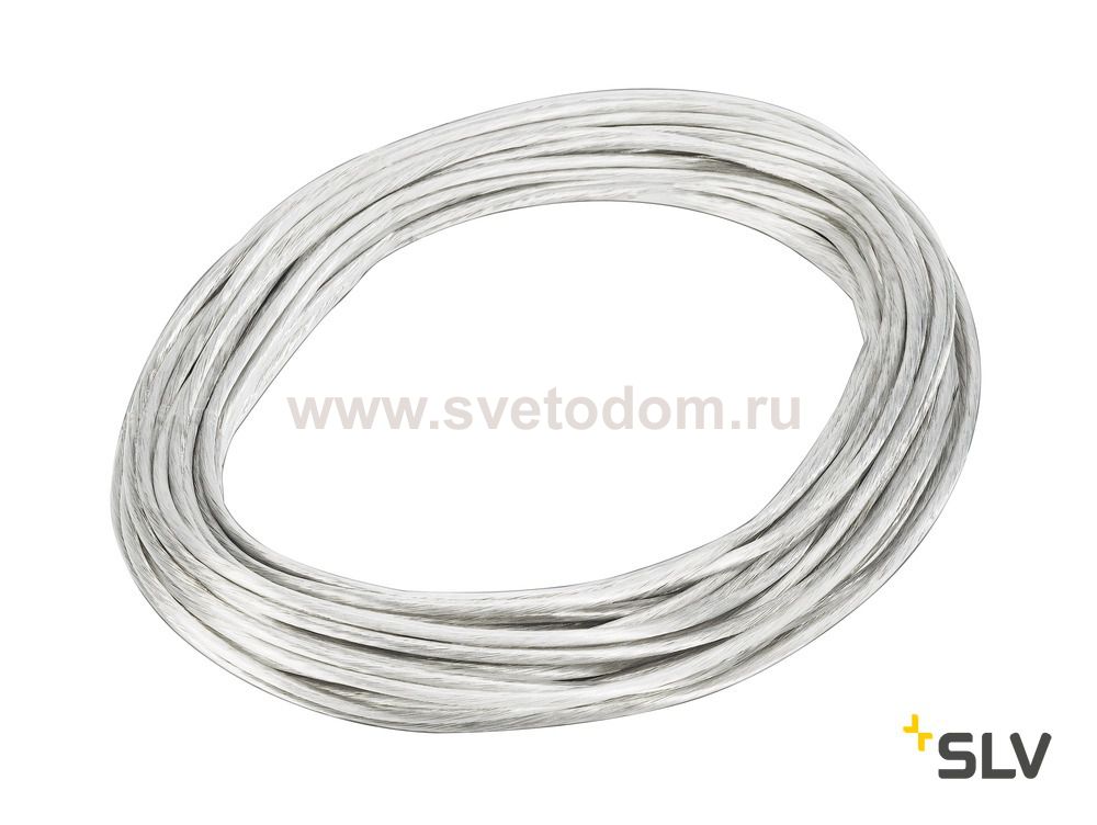 139051 SLV TENSEO, тросик в изоляции, сечение 6 кв.мм, 25А макс., 20 метров, белый