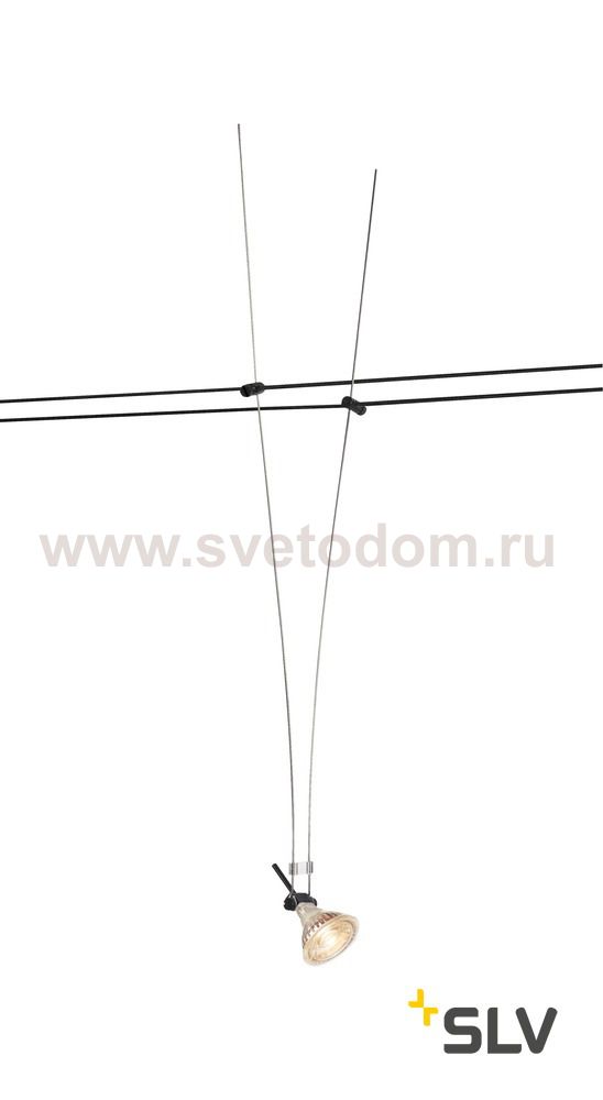 139070 SLV TENSEO, WIRE II MR16 светильник 12В AC для лампы QR-C51 50Вт макс., черный