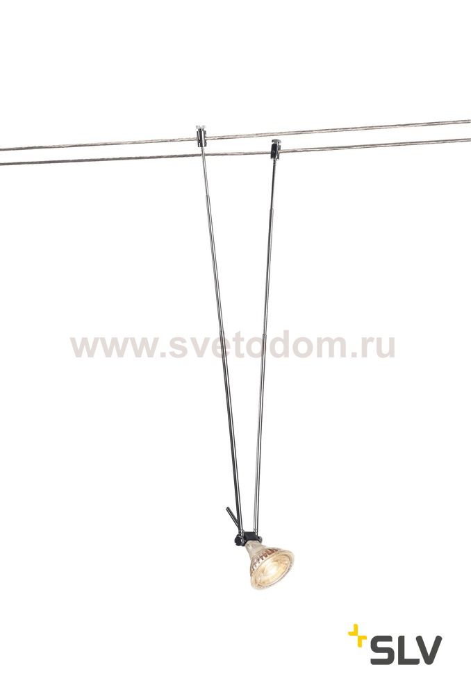 139082 SLV TENSEO, TELESCOPE светильник 12В AC для лампы QR-C51 20Вт макс., хром