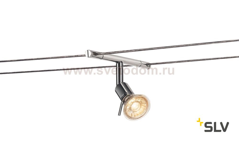 139102 SLV TENSEO, SYROS светильник 12В AC для лампы QR-C51 50Вт макс., хром