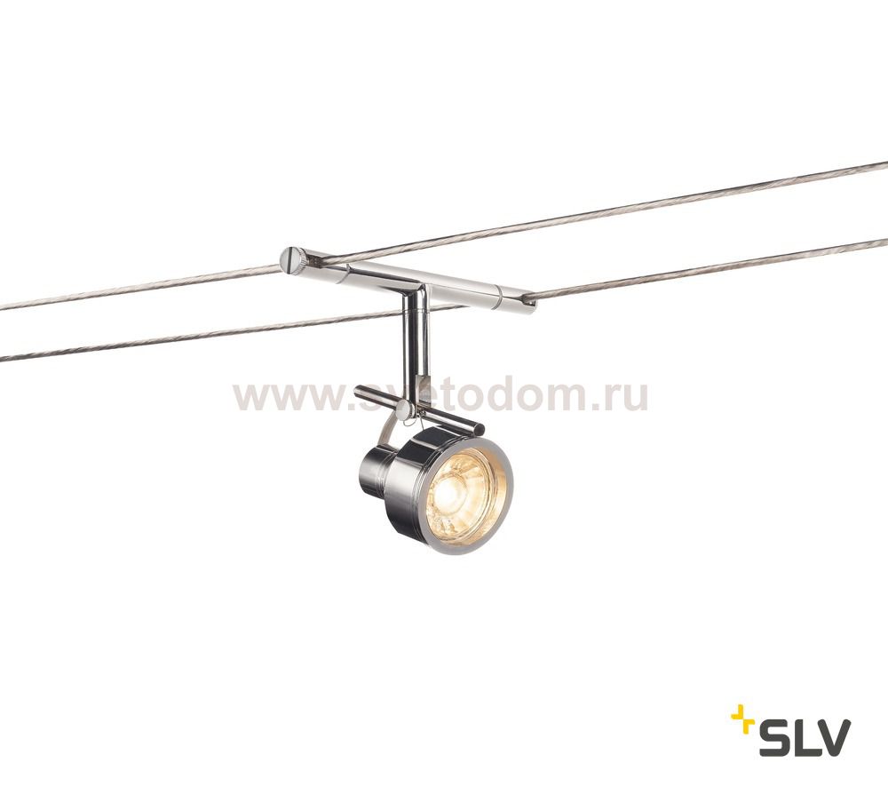 139132 SLV TENSEO, SALUNA светильник 12В AC для лампы QR-C51 35Вт макс., хром