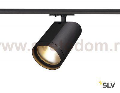 SLV 143560 BILAS LED Spot, rund, mattschwarz, 15W, 60°, 2700K, inkl. 1P.-Adapter