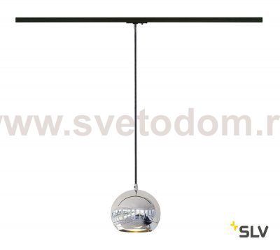 SLV 143620 LIGHT EYE Pendelleuchte, chrom, GU10, max. 75W, inkl. 1P.-Adapter