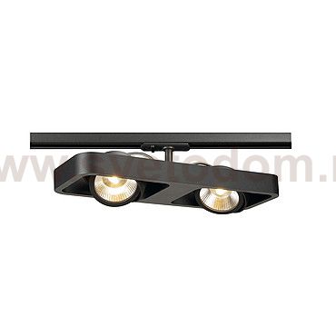 SLV 143770 LYNAH LED Double Spot, schwarz, 2x10W, inkl. 1P.-Adapter