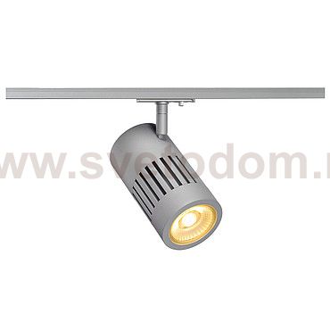 SLV 144114 STRUCTEC LED 24W, rund, silber, 3000K, 60°, inkl. 1P.-Adapter