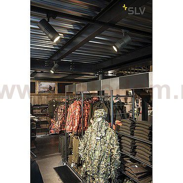 SLV 144114 STRUCTEC LED 24W, rund, silber, 3000K, 60°, inkl. 1P.-Adapter