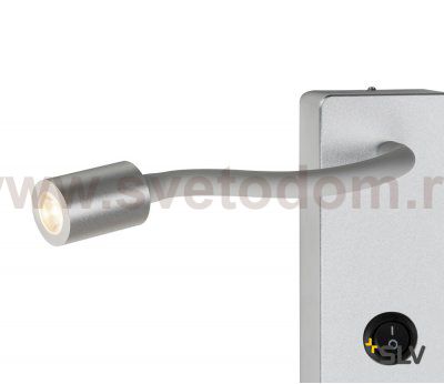 SLV 146704 PIPOFLEX Wandleuchte, silbergrau, 4W LED, 3000K
