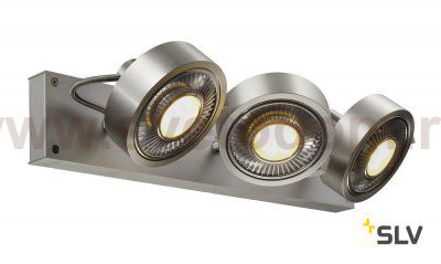 SLV 147326 KALU 3 QPAR Deckenleuchte, alu-geb?rstet, ES111, max. 3x75W
