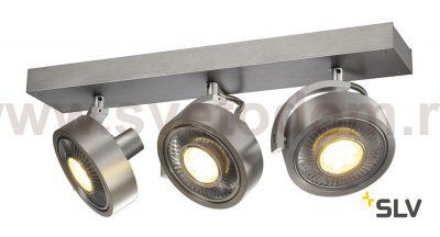 SLV 147326 KALU 3 QPAR Deckenleuchte, alu-geb?rstet, ES111, max. 3x75W