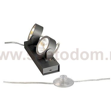 SLV 147670 KALU LED 2 FLOOR Bodenleuchte, mattschwarz, 2x10W, 3000K