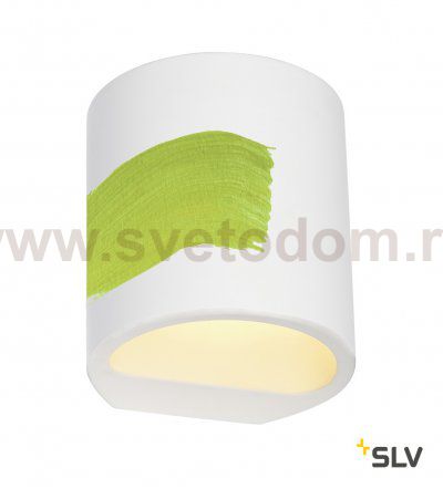 SLV 148016 PLASTRA Wandleuchte, GL 104 ROUND, weisser Gips, G9, max. 42W