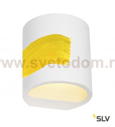 SLV 148016 PLASTRA Wandleuchte, GL 104 ROUND, weisser Gips, G9, max. 42W